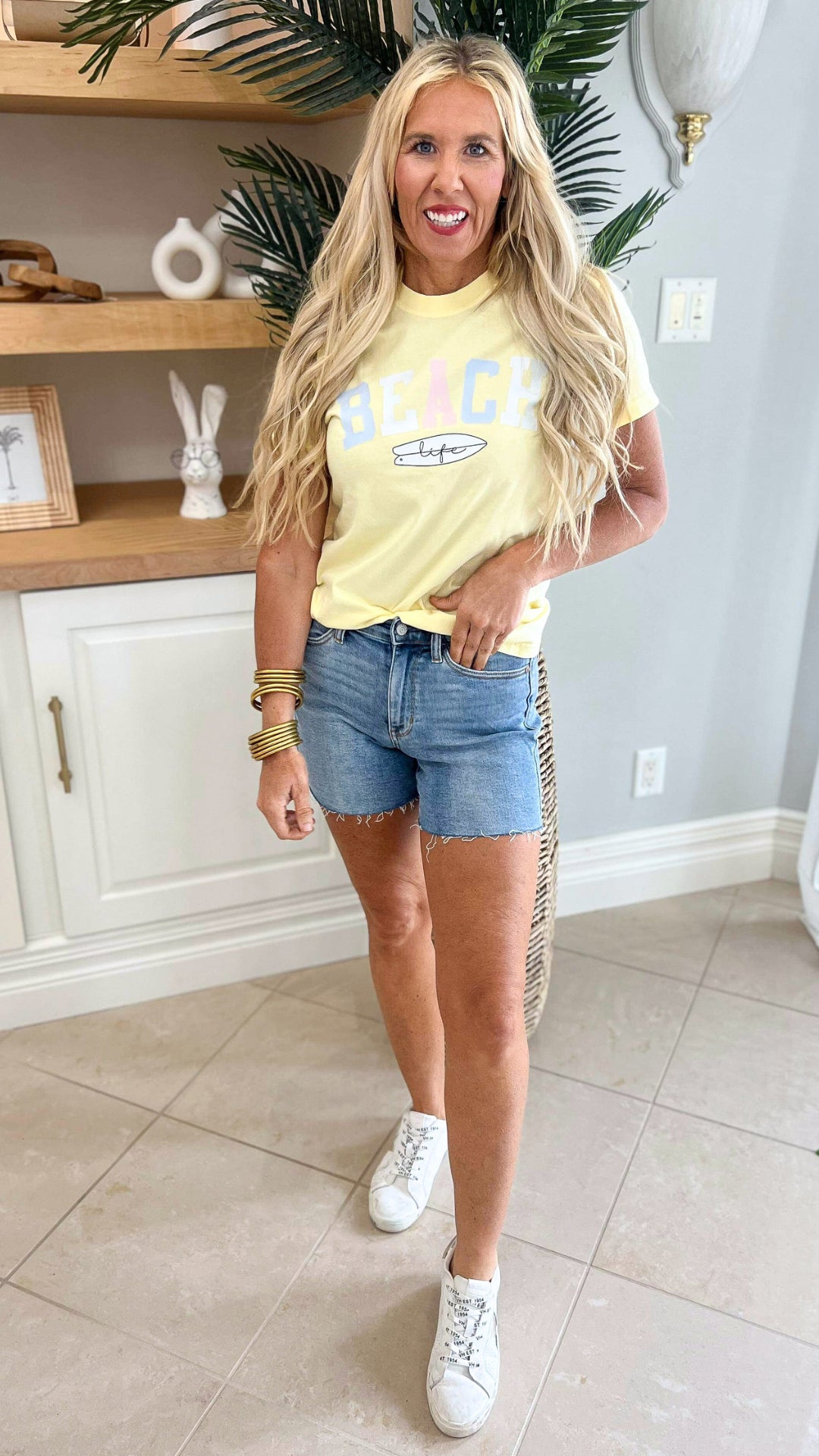 Beach Life Garment Dyed Graphic T-shirt