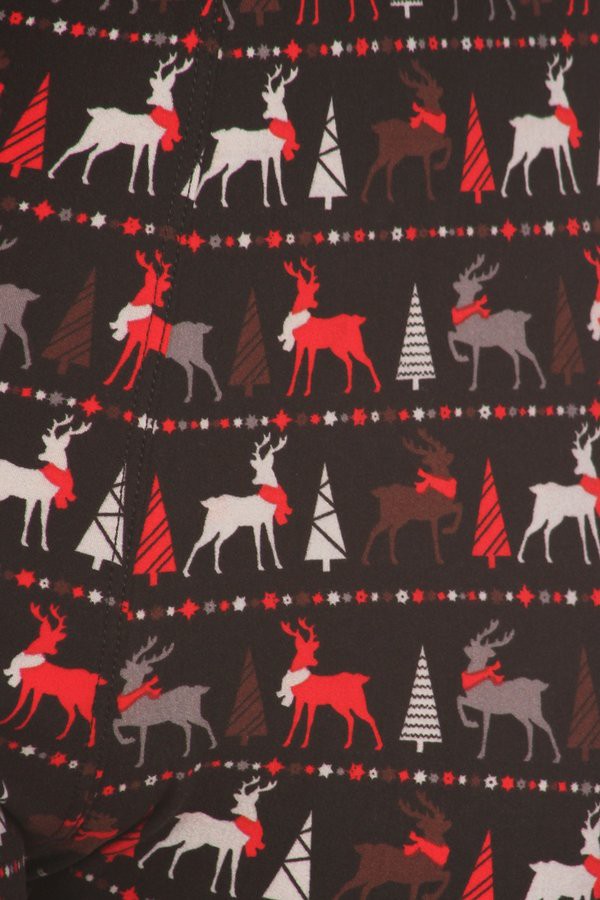 Reindeer Holiday Buttery Soft Leggings - Final Sale