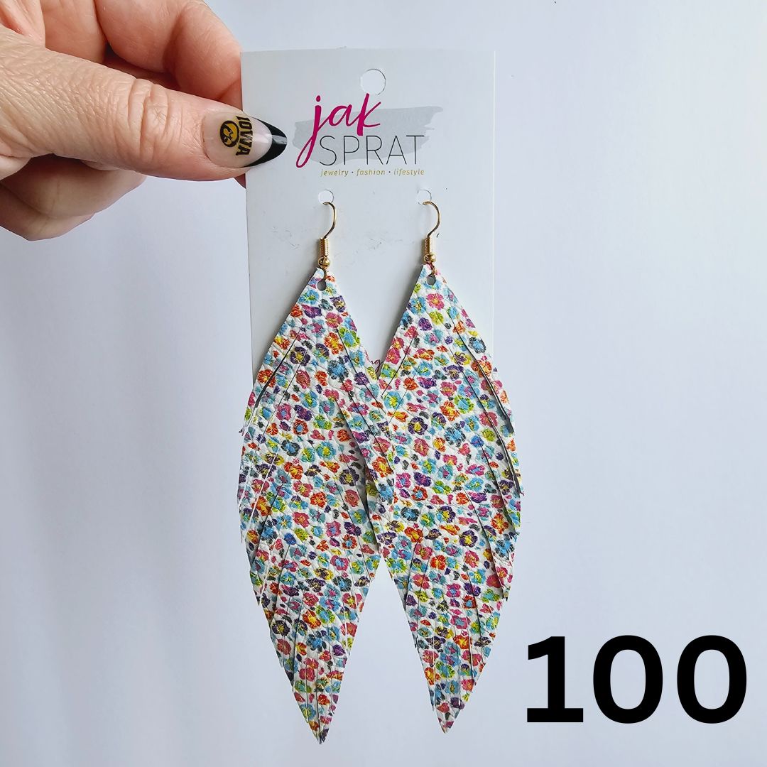 Leather Feather Shoulder Dusters | JAK SPRAT *30A