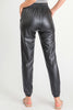 Faux Leather Joggers - Final Sale