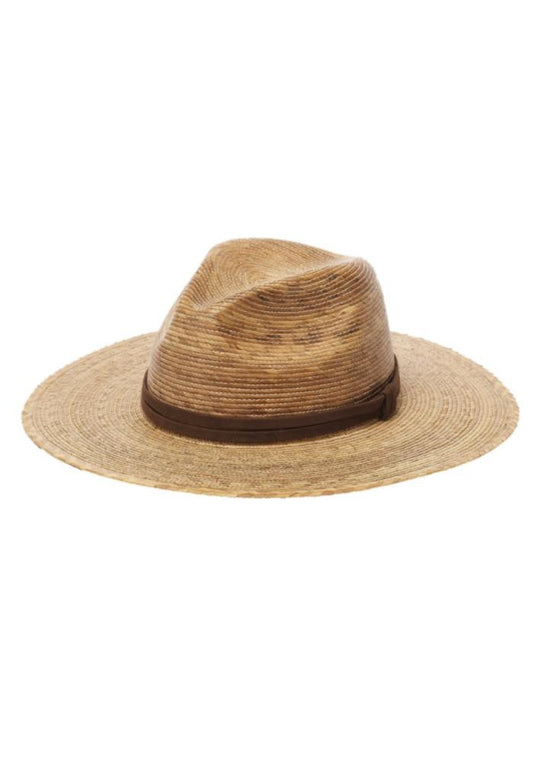 Palm Straw Flat Brim Hat - Toast | FINAL SALE