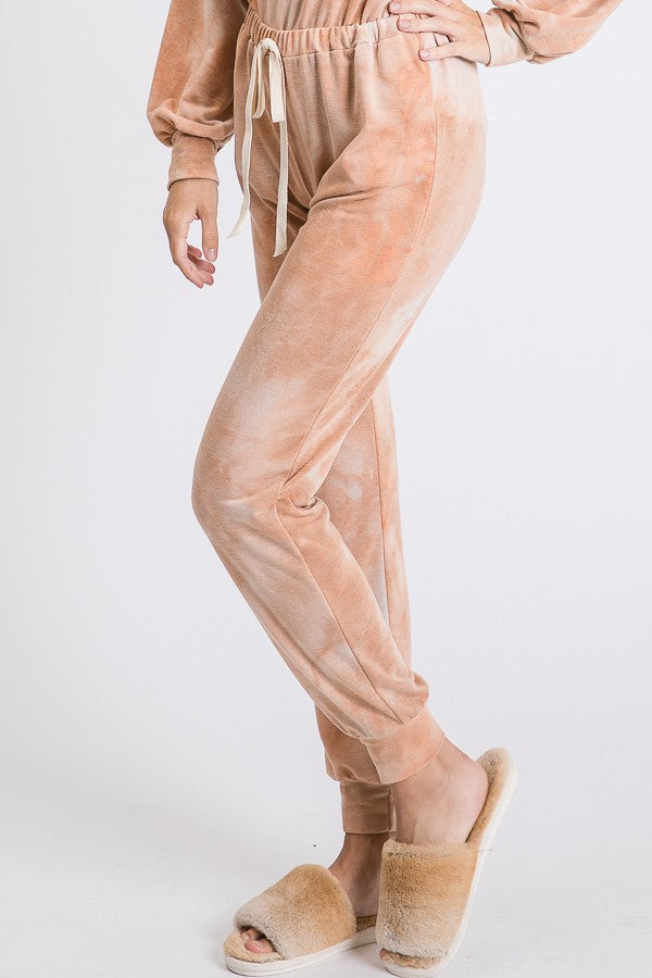 Apricot Tie Dye Joggers*