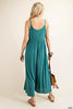 BUTTON DOWN RAYON CREPE JUMPSUIT