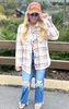 The Grey Copper Plaid Tullis Shacket - Final Sale