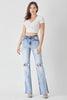 High Rise Long Inseam Straight Denim Jeans | RISEN - Final Sale