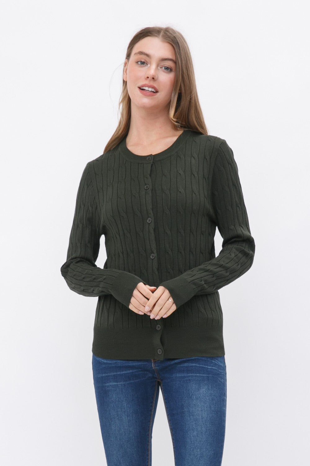 A Classic Cable Knit Button Cardigan (9 COLORS) *DEAL*