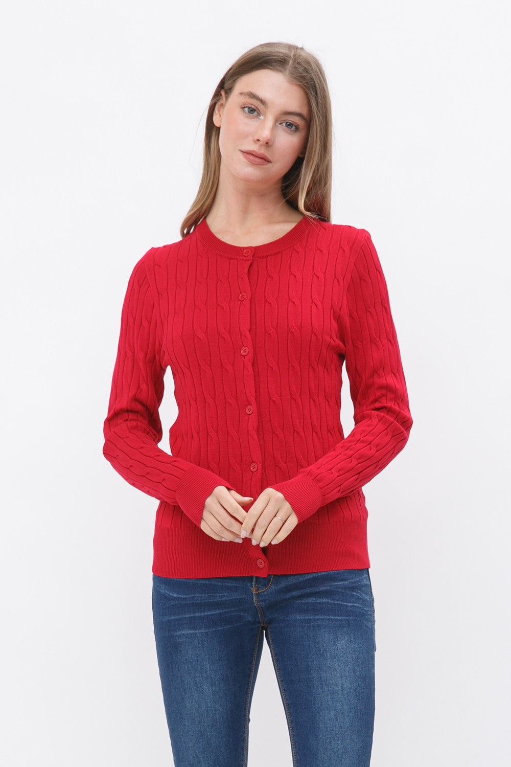 A Classic Cable Knit Button Cardigan (9 COLORS) *DEAL*