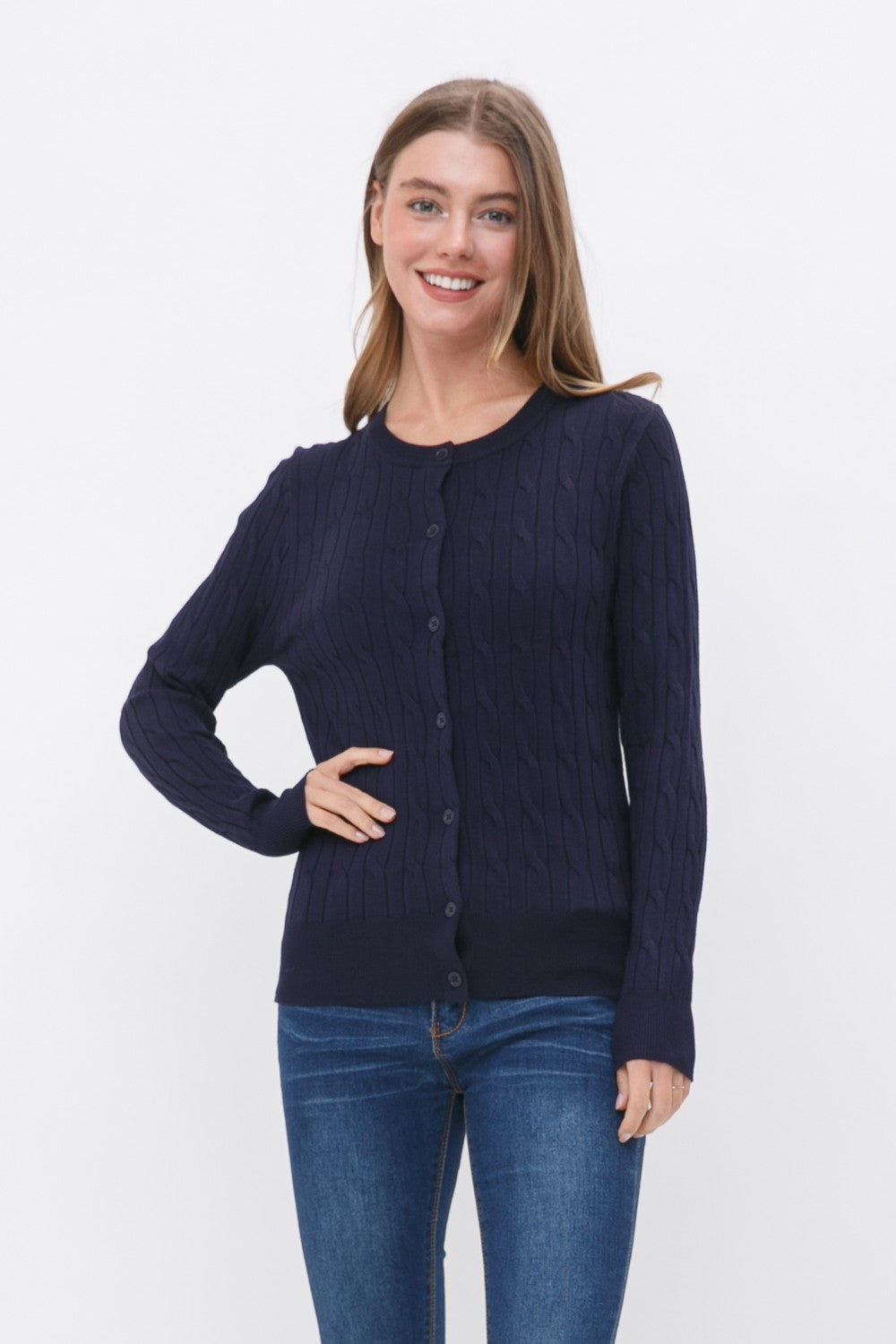 A Classic Cable Knit Button Cardigan (9 COLORS) *DEAL*
