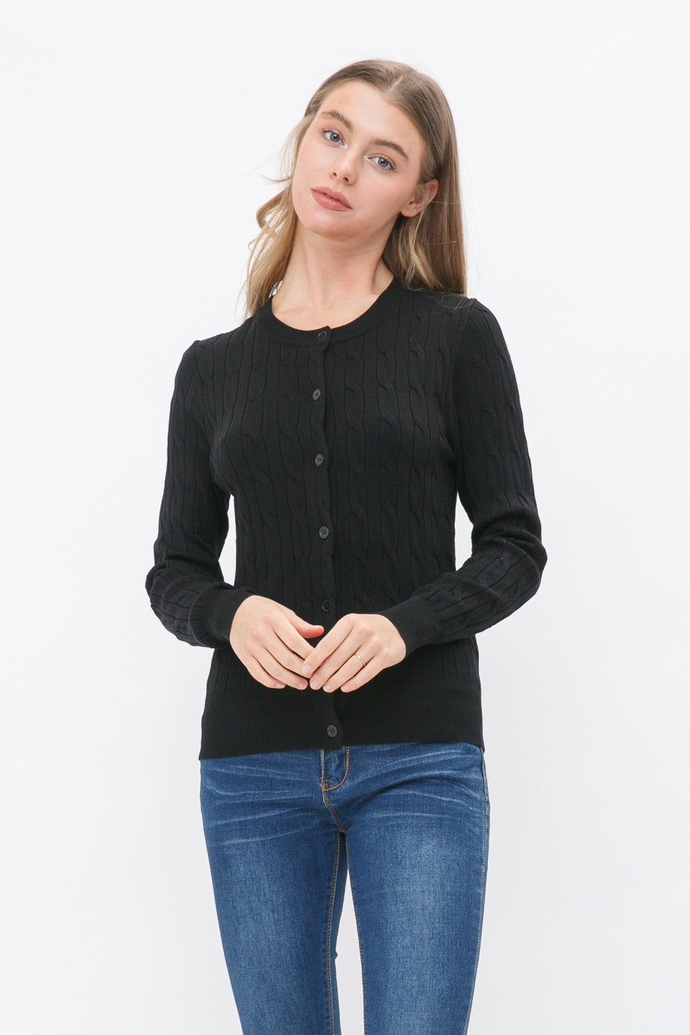 A Classic Cable Knit Button Cardigan (9 COLORS) *DEAL*