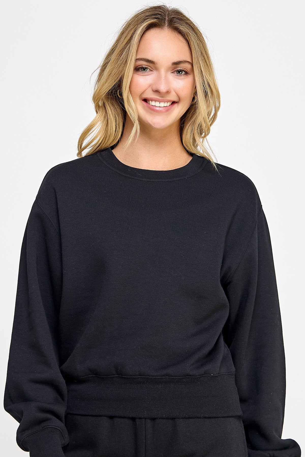 Fleece Basic Sweatshirt - Final Sale