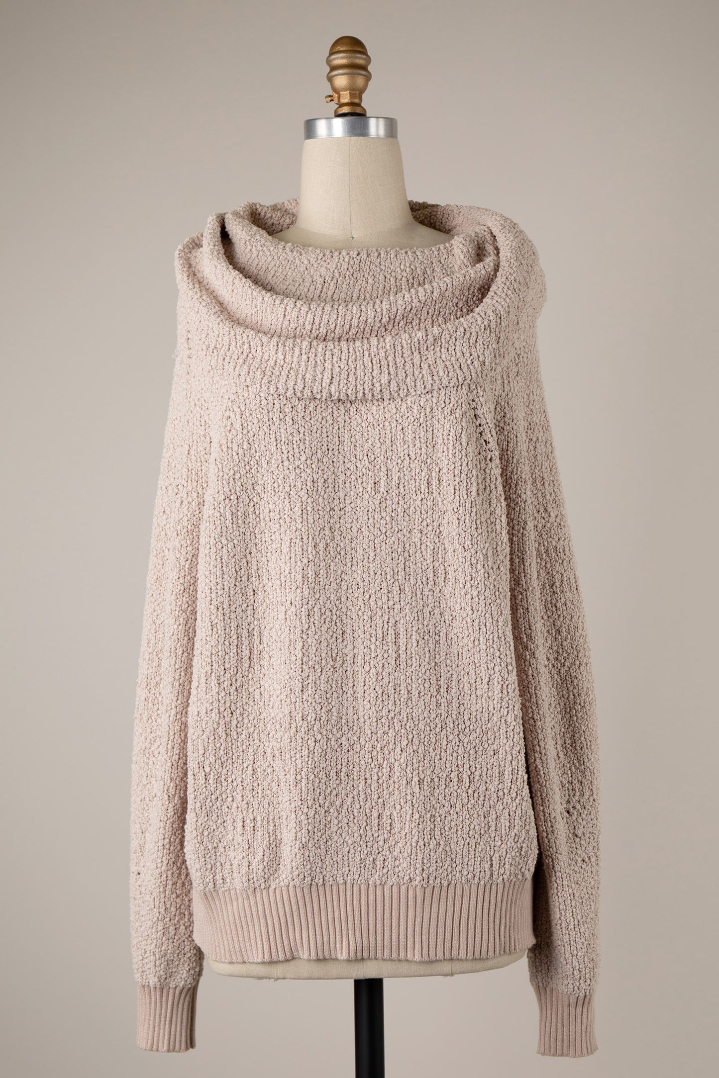 Cowl Neck Soft Knit Sweater - Final Sale