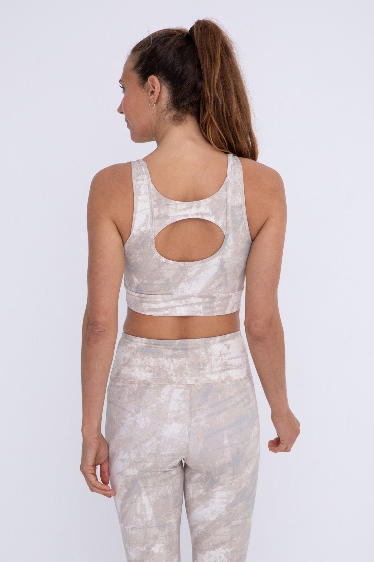 Concrete Open Back Sports Bra | MONO B - Final Sale