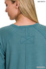 The Fall Favorite Melange Waffle Long Sleeve Top