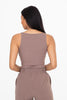 Square Neck Ribbed Tank Top | Mono B - Final Sale**