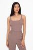 Square Neck Ribbed Tank Top | Mono B - Final Sale**