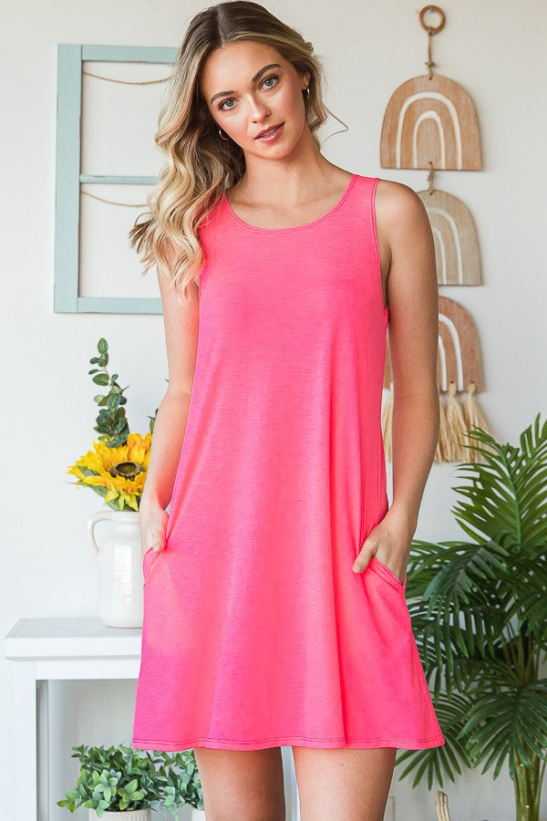 Solid Bulgari Dress With Side Pocket | HEIMISH - Final Sale