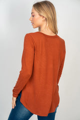 Simply Happy Long Sleeve Knit Top