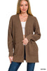 The Jessica Waffle Open Cardigan Sweater | ZENANA