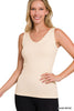 Reversible V-Neck/U-Neck Seamless Tank** - Final Sale