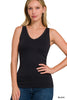 Reversible V-Neck/U-Neck Seamless Tank** - Final Sale