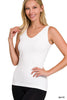Reversible V-Neck/U-Neck Seamless Tank** - Final Sale