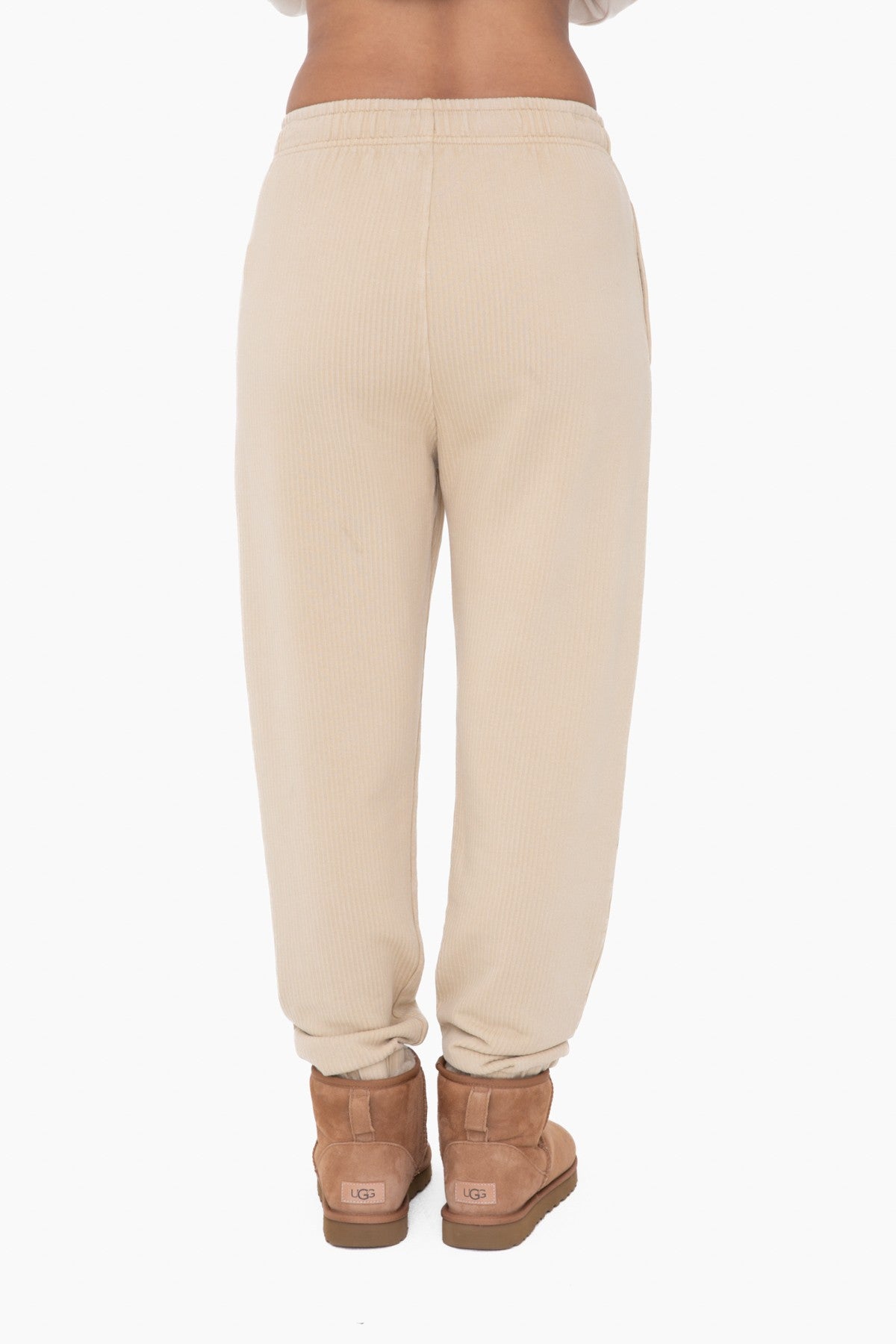 Mineral-Washed Billow Cuffed Joggers | Mono B - Final Sale