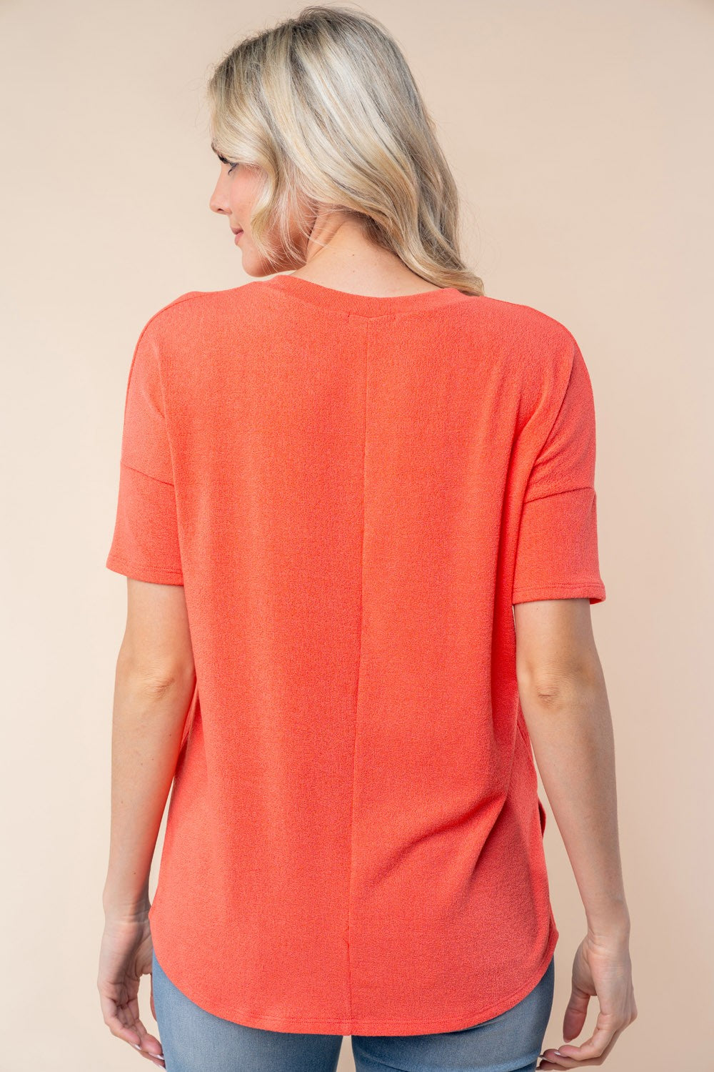 Barajas Short Sleeve Solid Knit Top - Final Sale