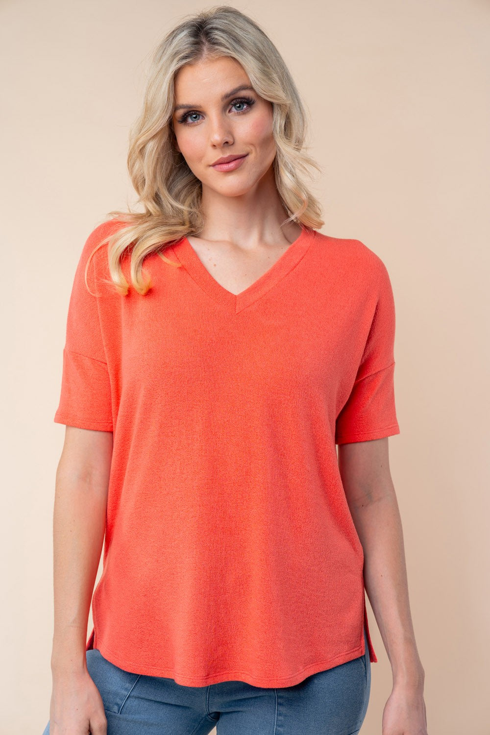 Barajas Short Sleeve Solid Knit Top - Final Sale