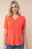 Barajas Short Sleeve Solid Knit Top - Final Sale