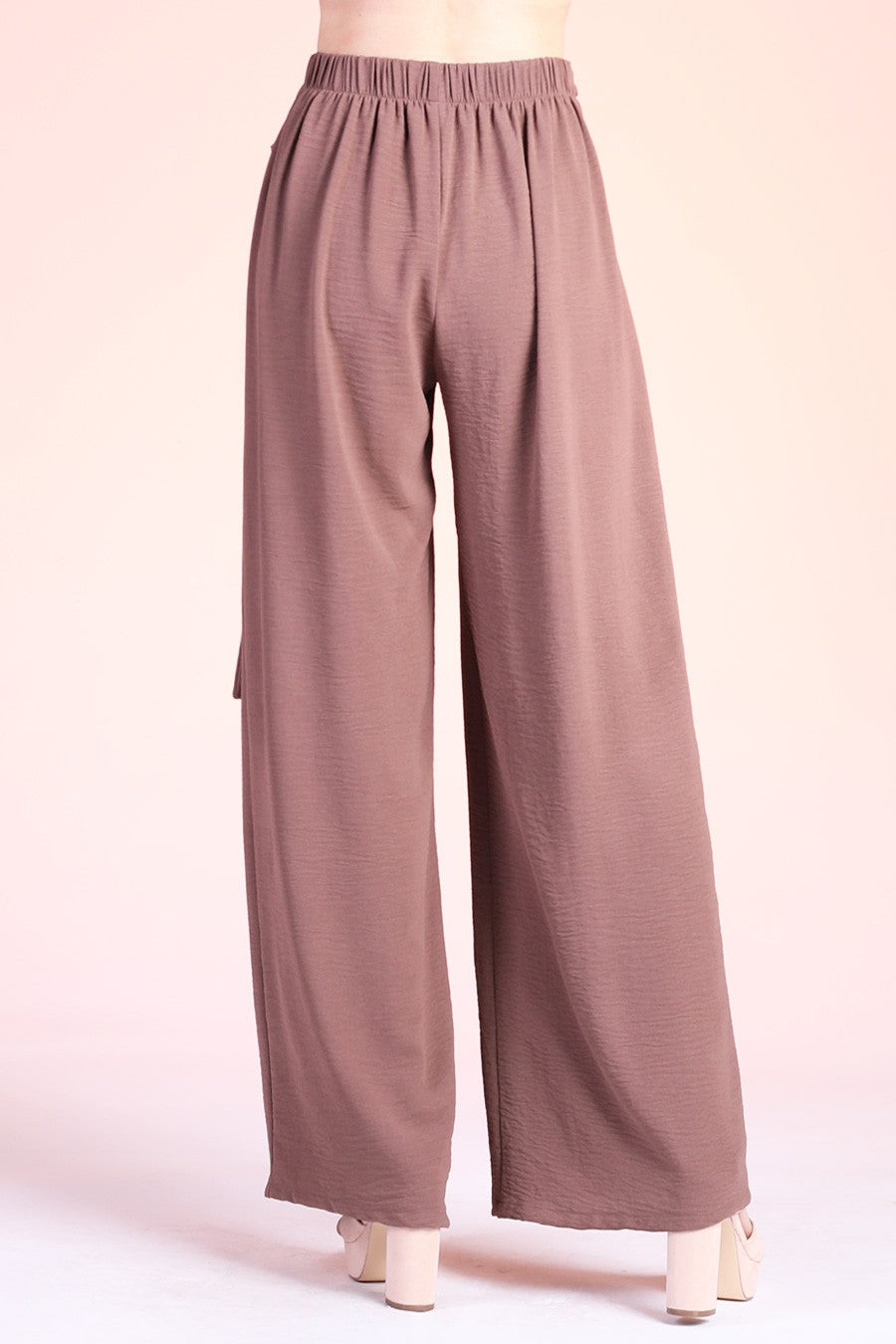 Matte Crepe Wide Leg Pants