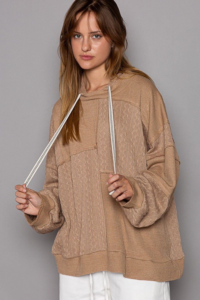 Balloon sleeve cut sew sweater knit top* LAS VEGAS LIVE PREORDER