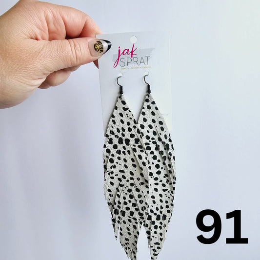 Leather Feather Shoulder Dusters | JAK SPRAT *30A