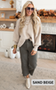sand beige oversized sweater
