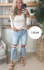 Hold Tight Scoop Neck Long Sleeve Top | SALTY WAVE