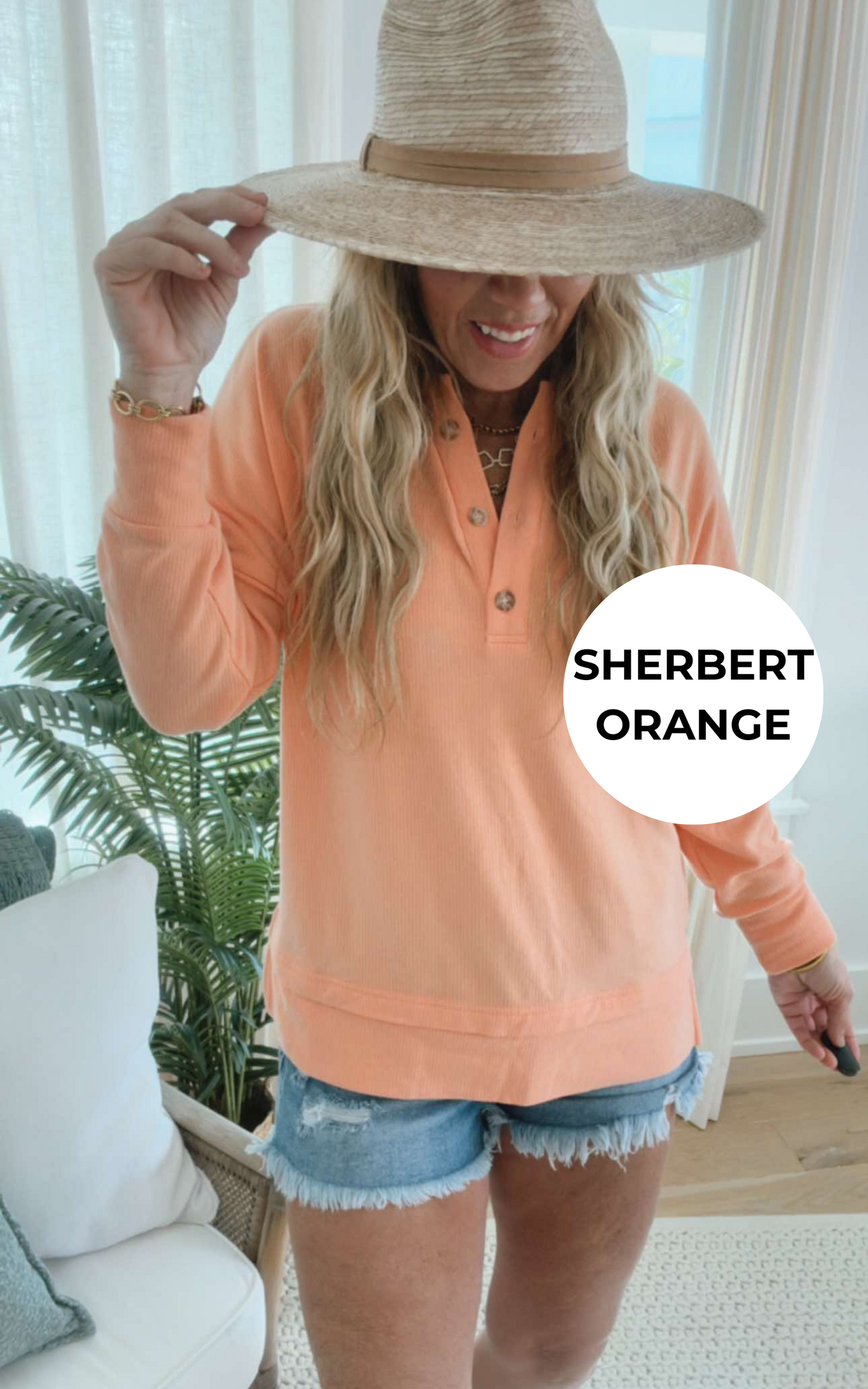 The Perfect Weekend Henley Top | SALTY WAVE *FINAL SALE