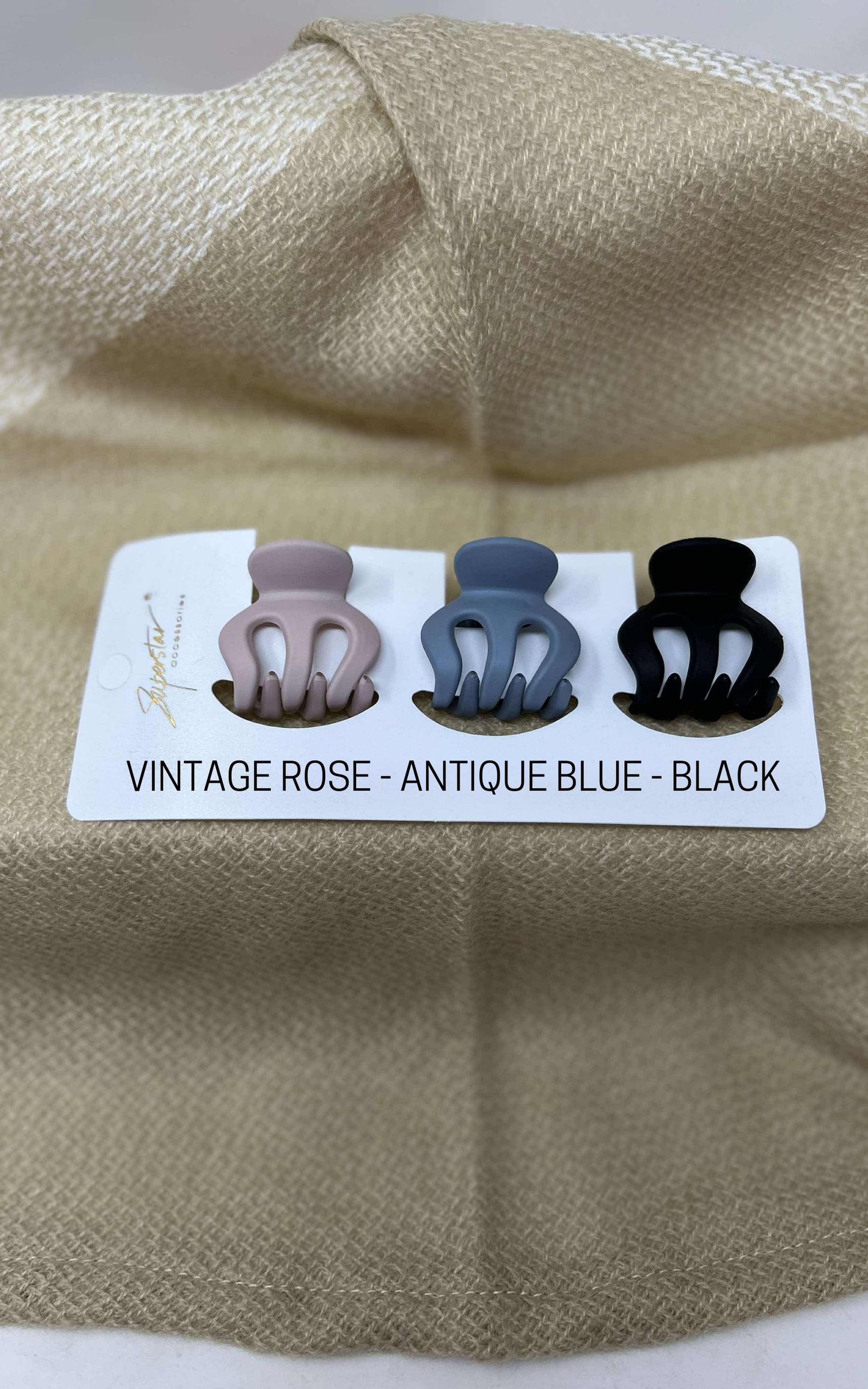 Matte Octopus Claw Clip Trio - Final Sale