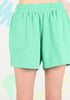 Couch Potato Terry Elastic Shorts w/ Pockets - Final Sale*