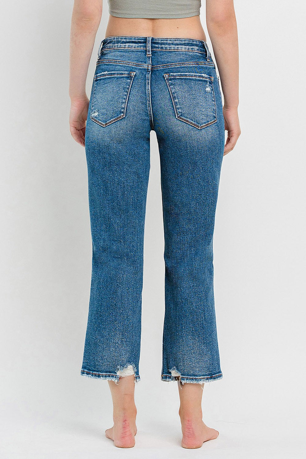 Lovervet Devon High Rise Dark Straight Denim Jeans (REG/CURVY) - Final Sale