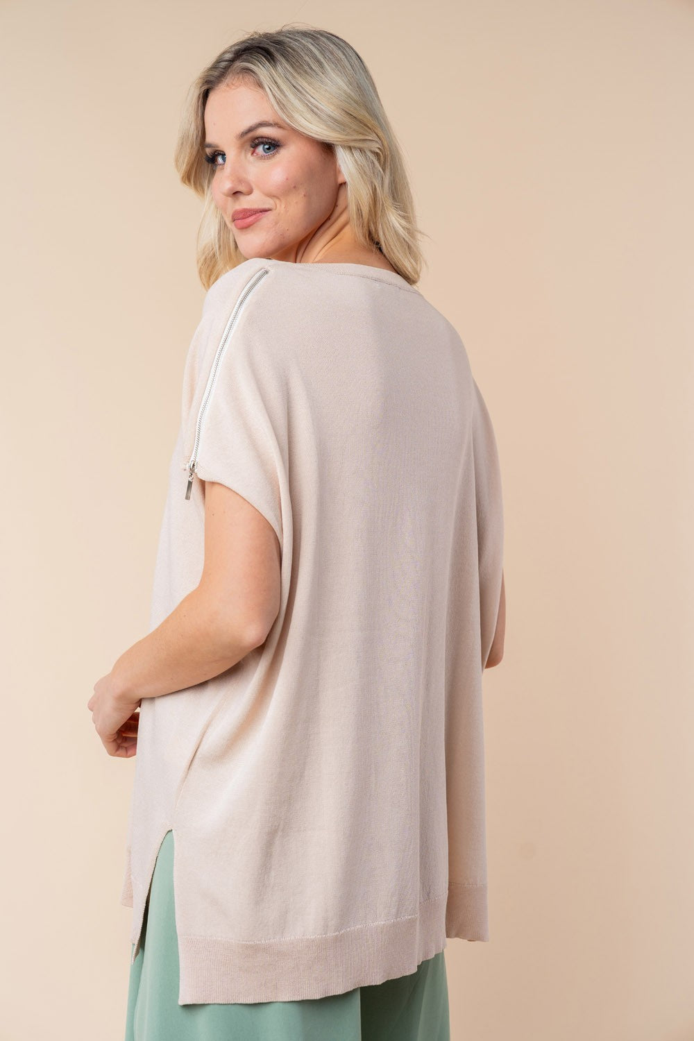 Alys Beach Short Sleeve Knit Top - Final Sale