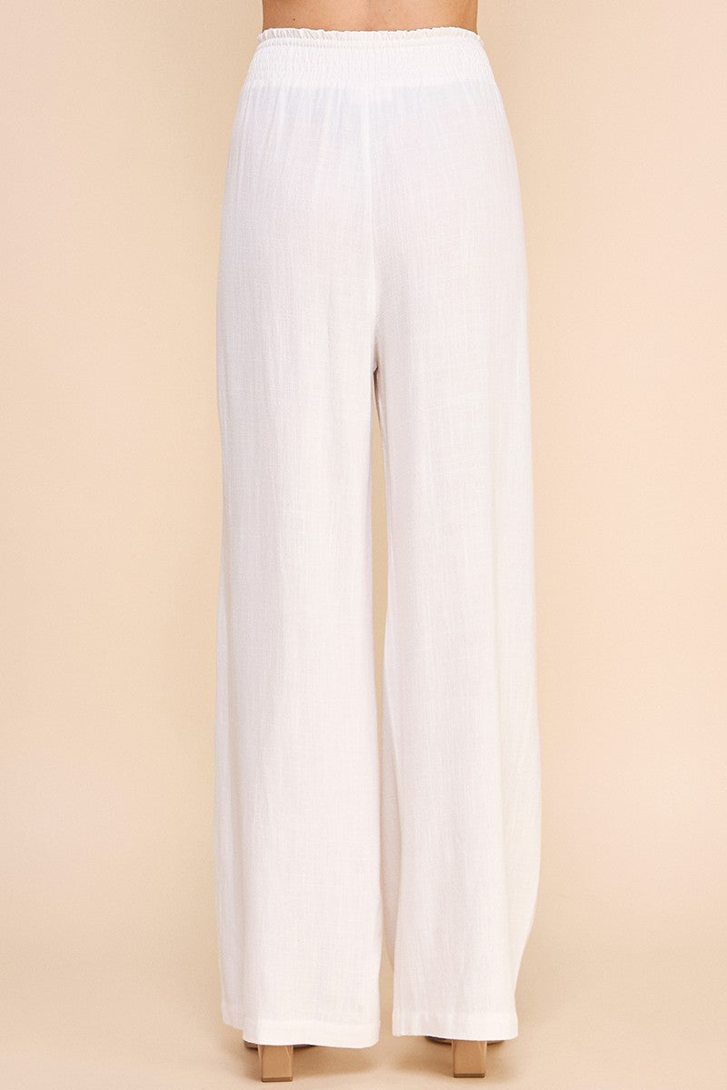 Breezy Babe Soft Linen Wide Leg Pants
