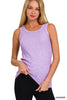 The Brittany Ribbed Scoop Neck Sleeveless Top - Final Sale