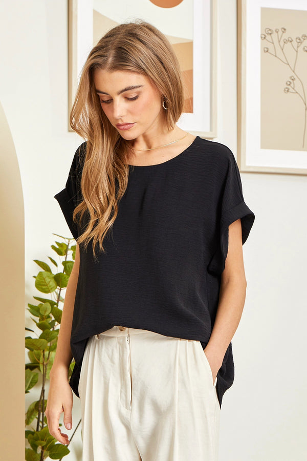 Perfectly Easy Basic Short Sleeve Top