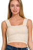 Washed Ribbed Cropped Tank Top* - Final Sale