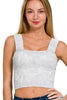 Washed Ribbed Cropped Tank Top* - Final Sale