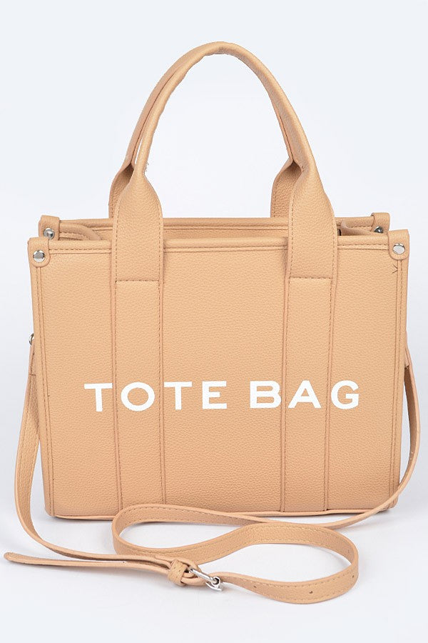 Faux Leather Small Tote Bag (4 COLORS) *LA LIVE PREORDER