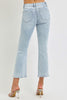 Light Wash Mid Rise Cropped Flare Denim Jeans | RISEN** - Final Sale