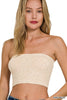 Washed Ribbed Tube Top * - Final Sale