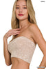 Washed Ribbed Tube Top * - Final Sale