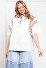 Contrast Collar Short Sleeve Color Block Shirt (2 COLORS) | BLUEVELVET *LA LIVE PREORDER 38% OFF