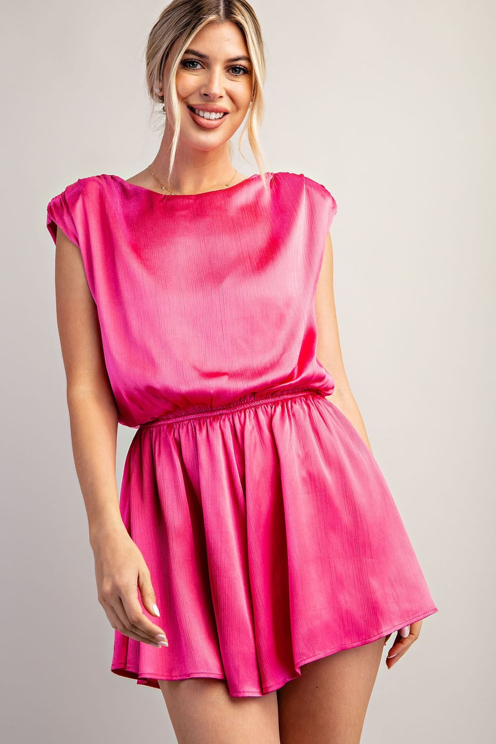 Quarter to Five Silky Romper - Final Sale